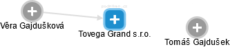 Tovega Grand s.r.o. - náhled vizuálního zobrazení vztahů obchodního rejstříku