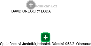 Společenství vlastníků jednotek Dánská 953/3, Olomouc - náhled vizuálního zobrazení vztahů obchodního rejstříku