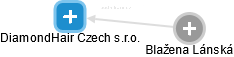 DiamondHair Czech s.r.o. - náhled vizuálního zobrazení vztahů obchodního rejstříku