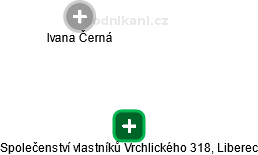 Společenství vlastníků Vrchlického 318, Liberec - náhled vizuálního zobrazení vztahů obchodního rejstříku