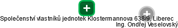 Společenství vlastníků jednotek Klostermannova 638/9, Liberec - náhled vizuálního zobrazení vztahů obchodního rejstříku