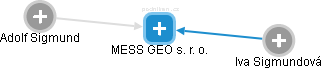 MESS GEO s. r. o. - náhled vizuálního zobrazení vztahů obchodního rejstříku