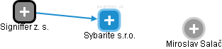 Sybarite s.r.o. - náhled vizuálního zobrazení vztahů obchodního rejstříku