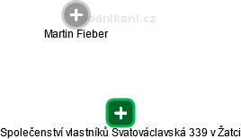 Společenství vlastníků Svatováclavská 339 v Žatci - náhled vizuálního zobrazení vztahů obchodního rejstříku