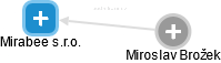 Mirabee s.r.o. - náhled vizuálního zobrazení vztahů obchodního rejstříku