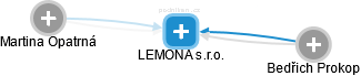 LEMONA s.r.o. - náhled vizuálního zobrazení vztahů obchodního rejstříku