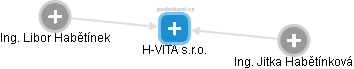 H-VITA s.r.o. - náhled vizuálního zobrazení vztahů obchodního rejstříku