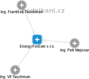 Energy ForEver s.r.o. - náhled vizuálního zobrazení vztahů obchodního rejstříku