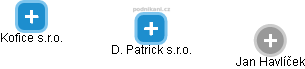 D. Patrick s.r.o. - náhled vizuálního zobrazení vztahů obchodního rejstříku