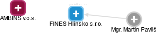 FINES Hlinsko s.r.o. - náhled vizuálního zobrazení vztahů obchodního rejstříku