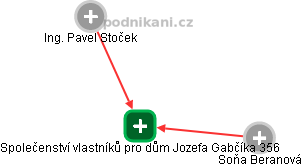 Společenství vlastníků pro dům Jozefa Gabčíka 356 - náhled vizuálního zobrazení vztahů obchodního rejstříku