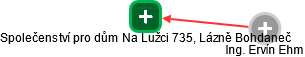 Společenství pro dům Na Lužci 735, Lázně Bohdaneč - náhled vizuálního zobrazení vztahů obchodního rejstříku