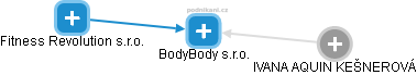 BodyBody s.r.o. - náhled vizuálního zobrazení vztahů obchodního rejstříku