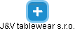 J&V tablewear s.r.o. - náhled vizuálního zobrazení vztahů obchodního rejstříku