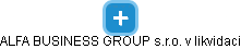 ALFA BUSINESS GROUP s.r.o. v likvidaci - náhled vizuálního zobrazení vztahů obchodního rejstříku
