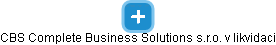 CBS Complete Business Solutions s.r.o. v likvidaci - náhled vizuálního zobrazení vztahů obchodního rejstříku