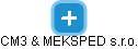 CM3 & MEKSPED s.r.o. - náhled vizuálního zobrazení vztahů obchodního rejstříku