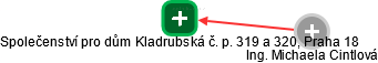 Společenství pro dům Kladrubská č. p. 319 a 320, Praha 18 - náhled vizuálního zobrazení vztahů obchodního rejstříku