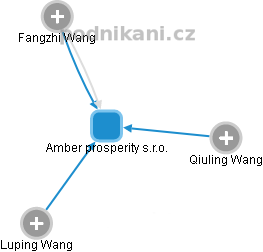Amber prosperity s.r.o. - náhled vizuálního zobrazení vztahů obchodního rejstříku