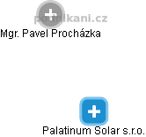 Palatinum Solar s.r.o. - náhled vizuálního zobrazení vztahů obchodního rejstříku
