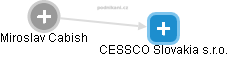 CESSCO Slovakia s.r.o. - náhled vizuálního zobrazení vztahů obchodního rejstříku