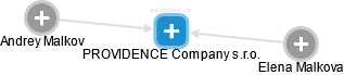 PROVIDENCE Company s.r.o. - náhled vizuálního zobrazení vztahů obchodního rejstříku