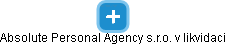 Absolute Personal Agency s.r.o. v likvidaci - náhled vizuálního zobrazení vztahů obchodního rejstříku