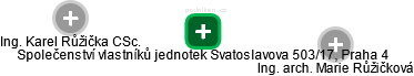 Společenství vlastníků jednotek Svatoslavova 503/17, Praha 4 - náhled vizuálního zobrazení vztahů obchodního rejstříku