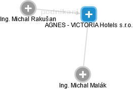 AGNES - VICTORIA Hotels s.r.o. - náhled vizuálního zobrazení vztahů obchodního rejstříku