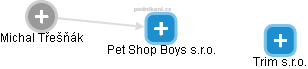 Pet Shop Boys s.r.o. - náhled vizuálního zobrazení vztahů obchodního rejstříku
