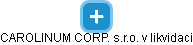 CAROLINUM CORP. s.r.o. v likvidaci - náhled vizuálního zobrazení vztahů obchodního rejstříku