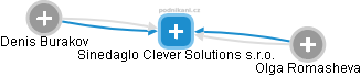Sinedaglo Clever Solutions s.r.o. - náhled vizuálního zobrazení vztahů obchodního rejstříku