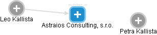 Astraios Consulting, s.r.o. - náhled vizuálního zobrazení vztahů obchodního rejstříku