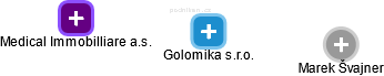 Golomika s.r.o. - náhled vizuálního zobrazení vztahů obchodního rejstříku