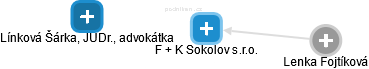 F + K Sokolov s.r.o. - náhled vizuálního zobrazení vztahů obchodního rejstříku