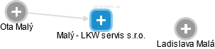 Malý - LKW servis s.r.o. - náhled vizuálního zobrazení vztahů obchodního rejstříku