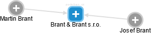 Brant & Brant s.r.o. - náhled vizuálního zobrazení vztahů obchodního rejstříku