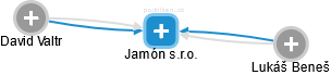 Jamón s.r.o. - náhled vizuálního zobrazení vztahů obchodního rejstříku