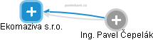 Ekomaziva s.r.o. - náhled vizuálního zobrazení vztahů obchodního rejstříku