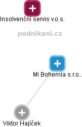 Mi Bohemia s.r.o.. - náhled vizuálního zobrazení vztahů obchodního rejstříku