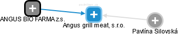 Angus grill meat, s.r.o. - náhled vizuálního zobrazení vztahů obchodního rejstříku