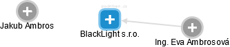 BlackLight s.r.o. - náhled vizuálního zobrazení vztahů obchodního rejstříku