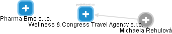 Wellness & Congress Travel Agency s.r.o. - náhled vizuálního zobrazení vztahů obchodního rejstříku