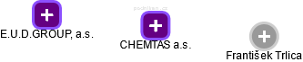 CHEMTAS a.s. - náhled vizuálního zobrazení vztahů obchodního rejstříku