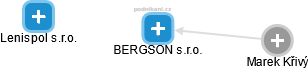 BERGSON s.r.o. - náhled vizuálního zobrazení vztahů obchodního rejstříku