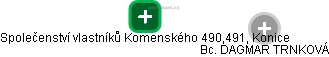 Společenství vlastníků Komenského 490,491, Konice - náhled vizuálního zobrazení vztahů obchodního rejstříku