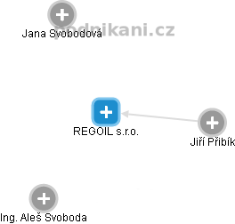REGOIL s.r.o. - náhled vizuálního zobrazení vztahů obchodního rejstříku