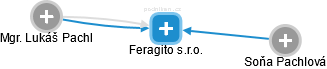 Feragito s.r.o. - náhled vizuálního zobrazení vztahů obchodního rejstříku