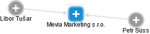 Mevia Marketing s.r.o. - náhled vizuálního zobrazení vztahů obchodního rejstříku