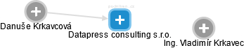 Datapress consulting s.r.o. - náhled vizuálního zobrazení vztahů obchodního rejstříku